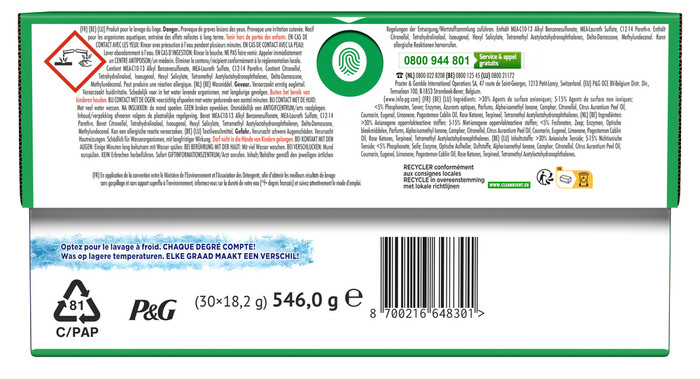 Ariel 3in1 Pods Original - 26 Stück rückseite