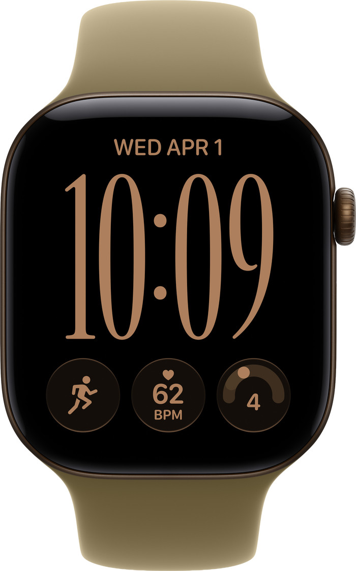 Apple Watch Series 12 Cellular 46mm Dark Bronze Sport Band M/L front