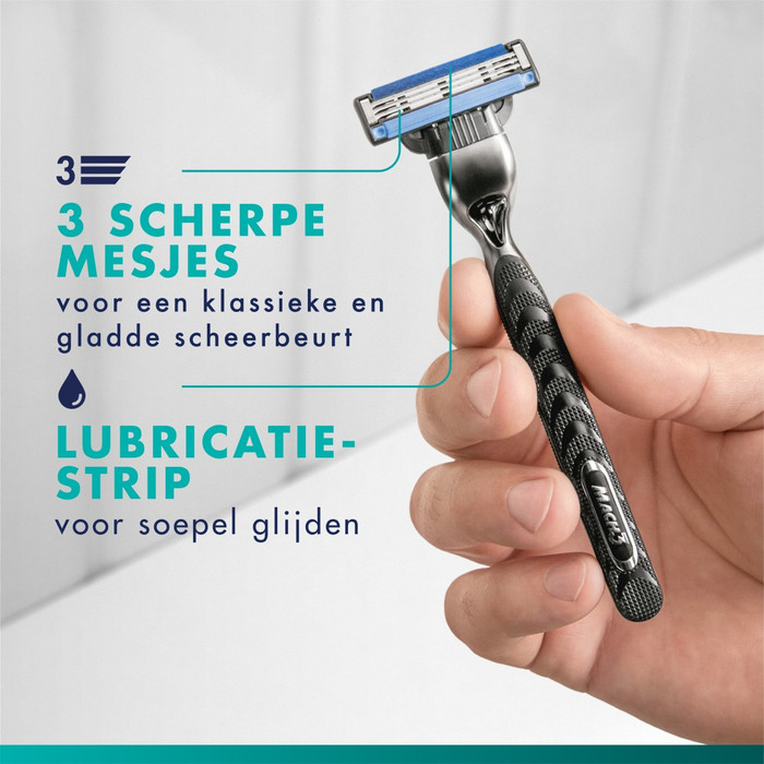 Gillette Mach3 + 12 Ersatzklingen visueller lieferant