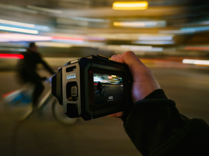 GoPro MISSION 1 Pro Grip Edition produkt in gebrauch