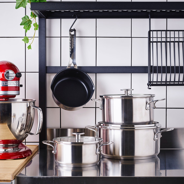 KitchenAid Stainless Steel Cookware Set 4-piece null