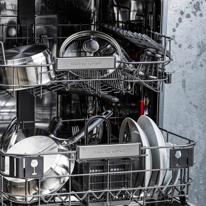 KitchenAid Stainless Steel Topfset 3-teilig produkt in gebrauch