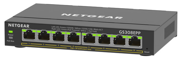 Netgear GS308EPP right side