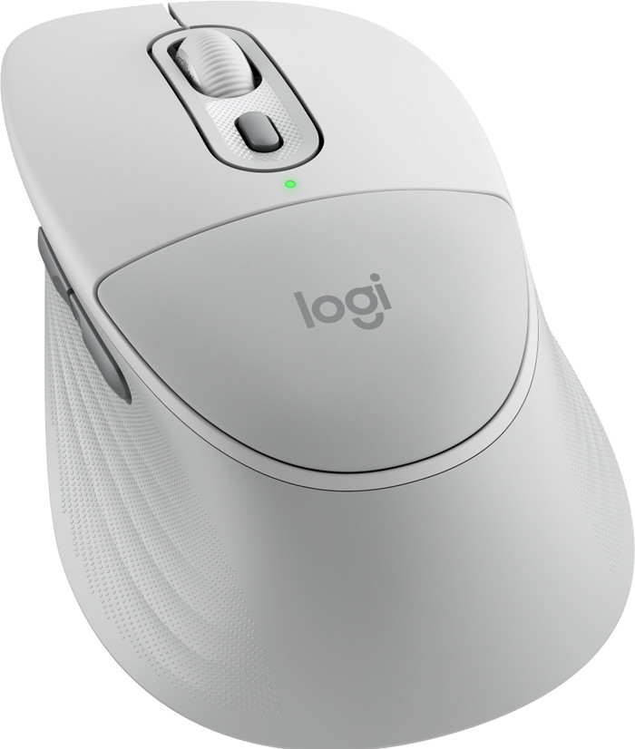 Logitech Signature Comfort Plus M850 L Wireless Mouse Off-White back