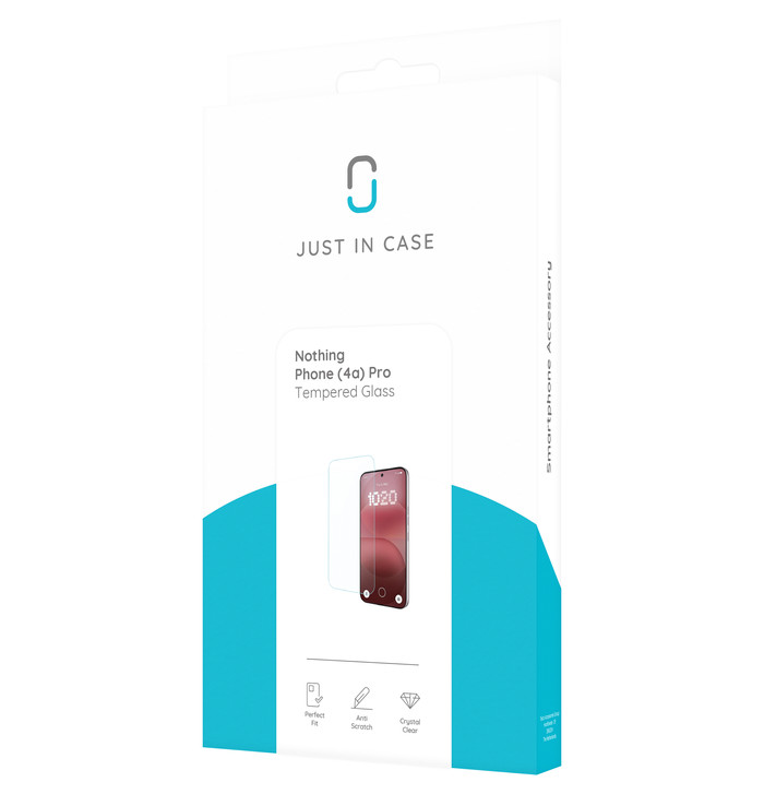 Just In Case Tempered Glass Nothing Phone (4a) Pro Panzerglas verpackung