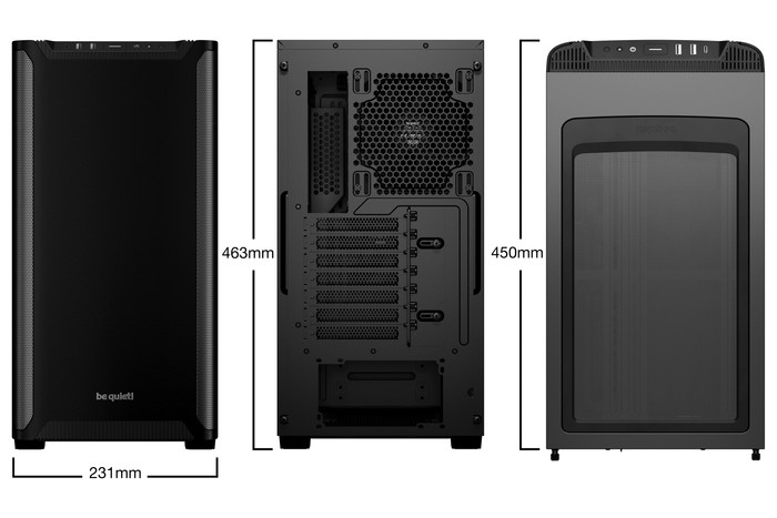be quiet! PURE BASE 501 Schwarz visueller lieferant