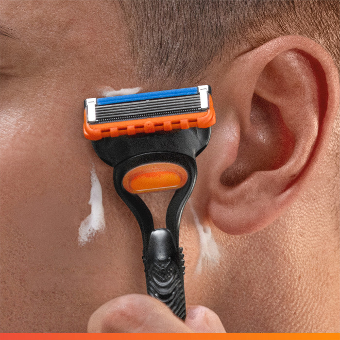 Gillette Fusion5 Ersatzklingen (24 Stück) produkt in gebrauch