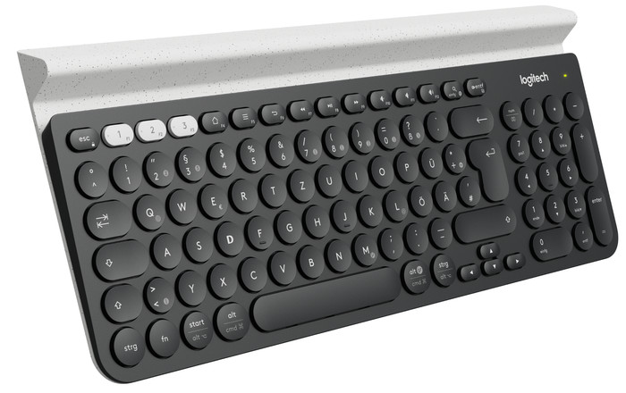 Logitech MK295 Silent kabellose Tastatur und Maus Schwarz QWERTZ linke seite