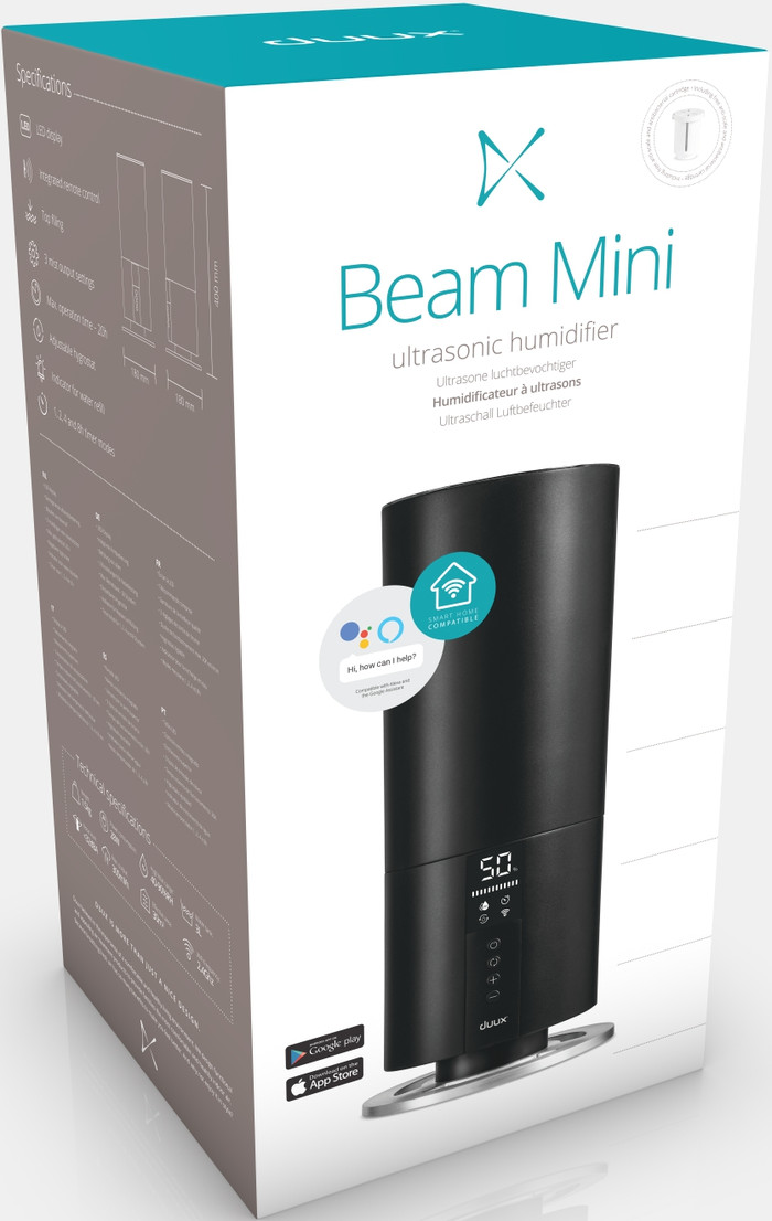Duux Beam Mini 2 Smart Ultrasone Humidifier Black packaging