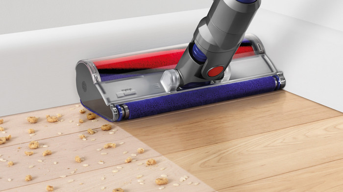 Dyson Fluffy Parkettdüse produkt in gebrauch