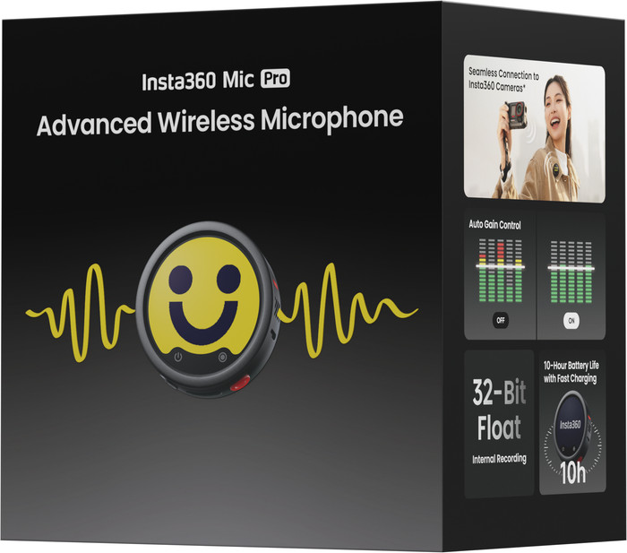 Insta360 Mic Pro Sender (Graphite Black) verpackung