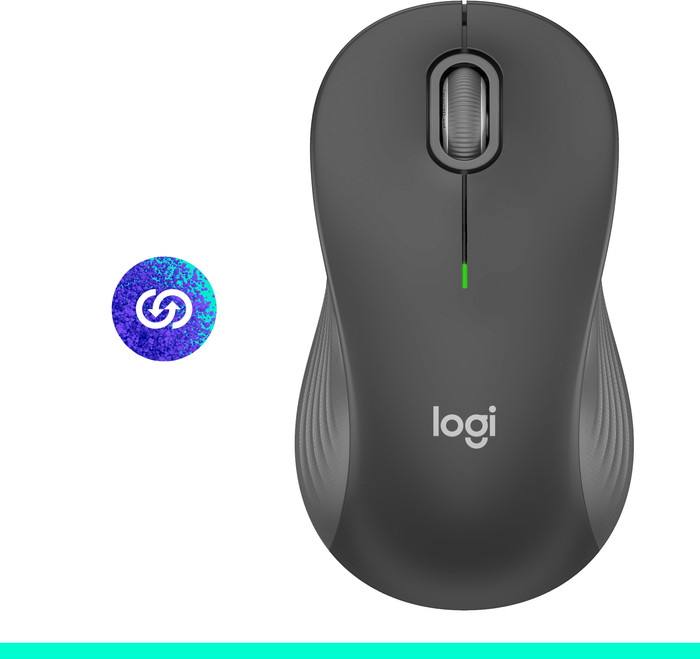 Logitech Signature M550 L Kabellose Maus Schwarz vorne