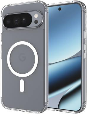 Just in Case Google Pixel 11 Pro XL / 10 Pro XL Backcover mit Magnet Transparent rechte seite