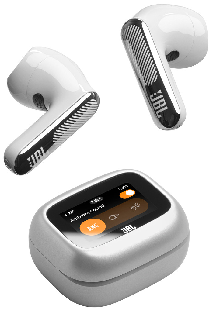 JBL Live Flex 4 Silber vorne