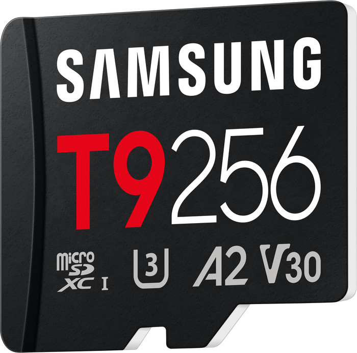 Samsung microSDXC T9 256GB 200 MB/s + USB-Lesegerät vorne