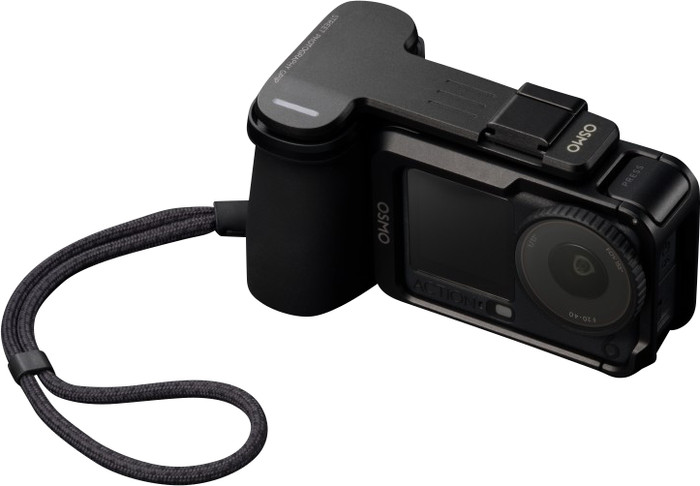 DJI Osmo Action 6 Zubehörset Straßenfotografie-Griff produkt in gebrauch