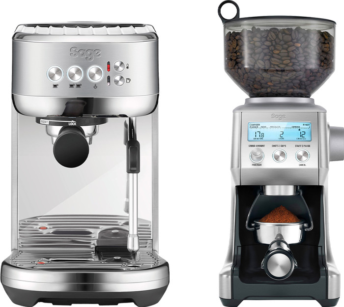 Sage the Bambino Plus Edelstahl + Kaffeemühle Main Image