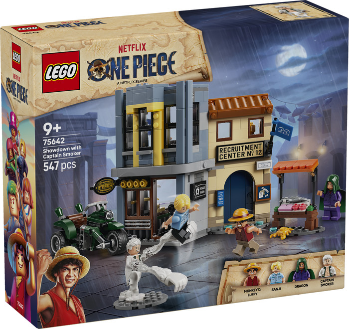 LEGO One Piece Showdown mit Kapitän Smoker 75642 verpackung