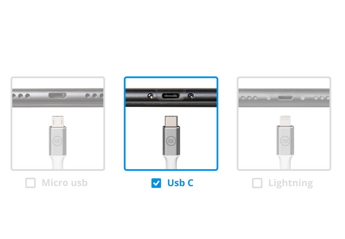 BlueBuilt USB-C-auf-USB-C-Kabel 1,5 m Nylon Weiß visuelles Coolblue 1
