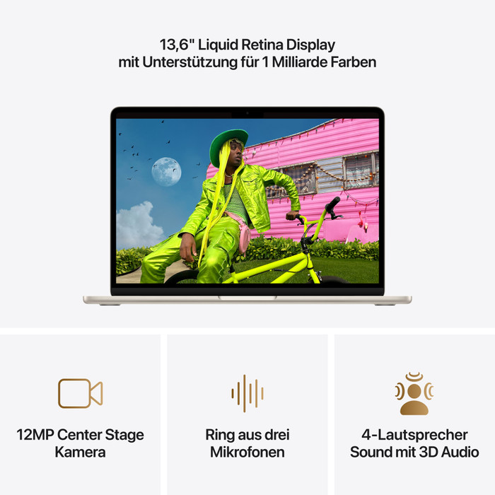Apple MacBook Air 13 inches (2026) M5 (10 CPU/8 GPU) 16GB/512GB Starlight QWERTZ visual supplier