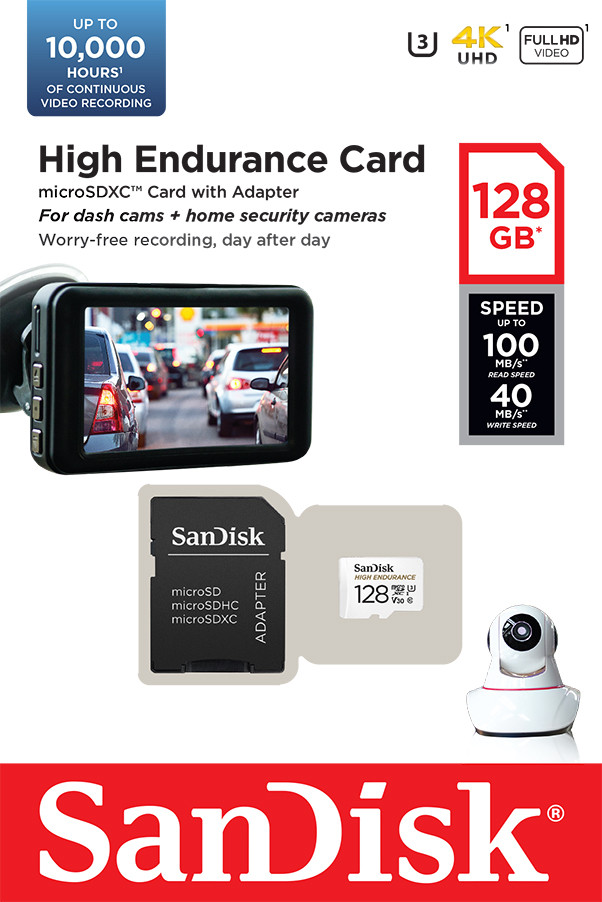 Sandisk microSDXC High Endurance 128GB 40MB/s null