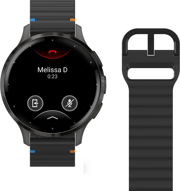 Just in Case Silikon-Armband Schwarz für Garmin Venu 3S / 4 41 mm detail
