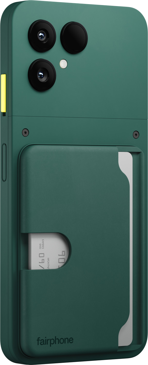 Fairphone Card Wallet for the Fairphone 6 Green product in use