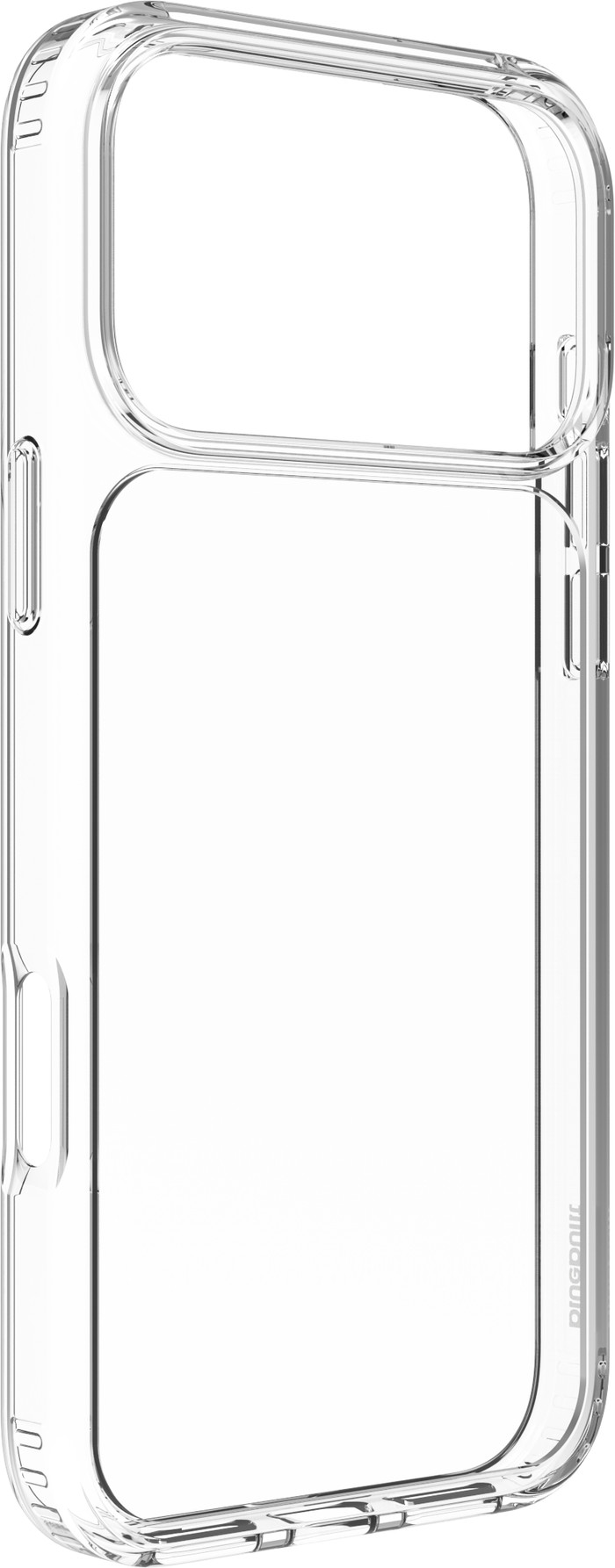 BlueBuilt Protective Cover iPhone 17 Pro Max Transparent + Privacy Protector Duo Pack left side