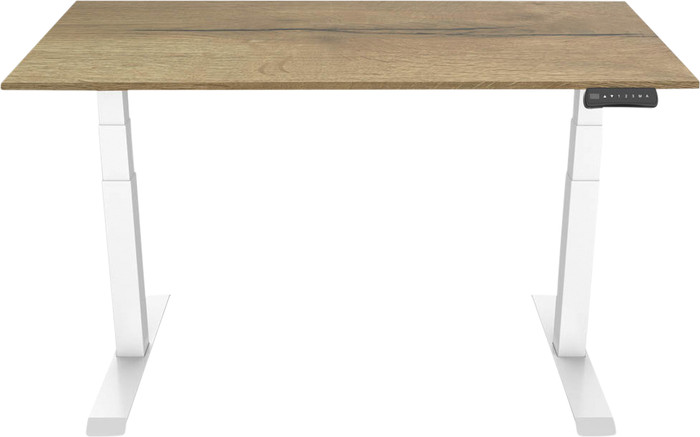 Euroseats Electric Sit-Stand Desk 140x80 White/Oak Main Image