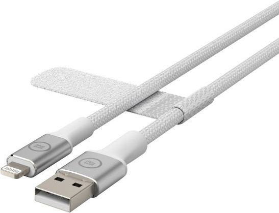 BlueBuilt USB-A-auf-Lightning-Kabel 3 m Nylon Weiß detail
