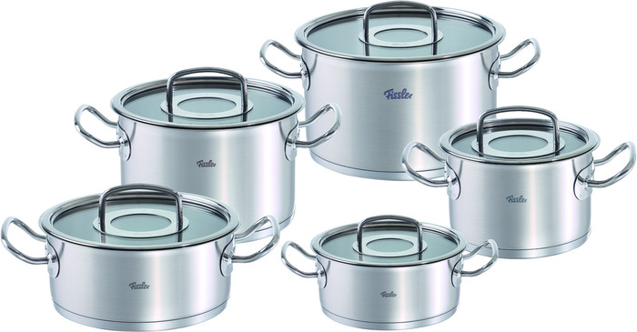 Fissler Original-Profi Collection Topf- und Pfannenset mit Glasdeckeln 5-teilig Main Image