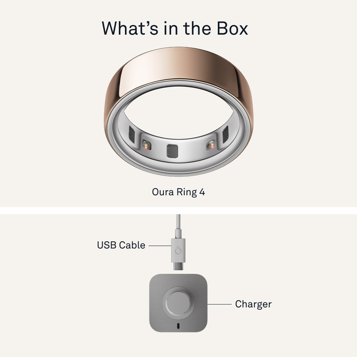 Oura Ring 4 Size 11 Rose Gold visual supplier