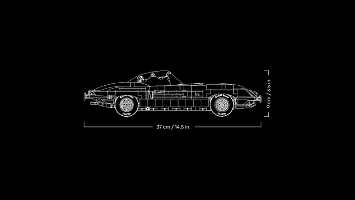 LEGO Icons Jaguar E-Type 11381 product in use