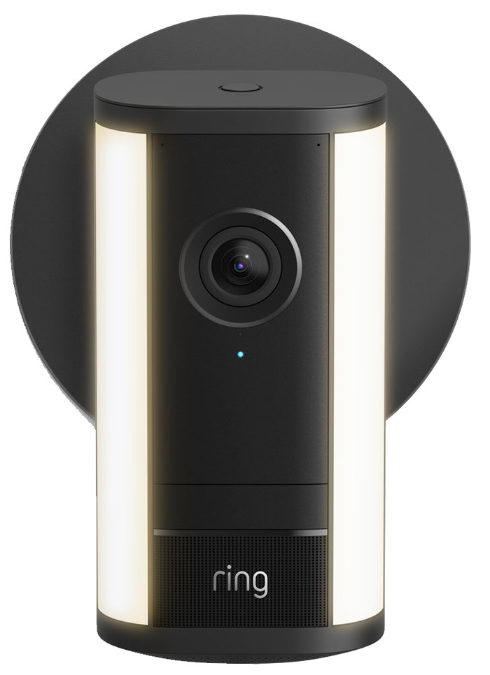 Ring Spotlight Cam Pro 2. Generation Stecker Schwarz vorne