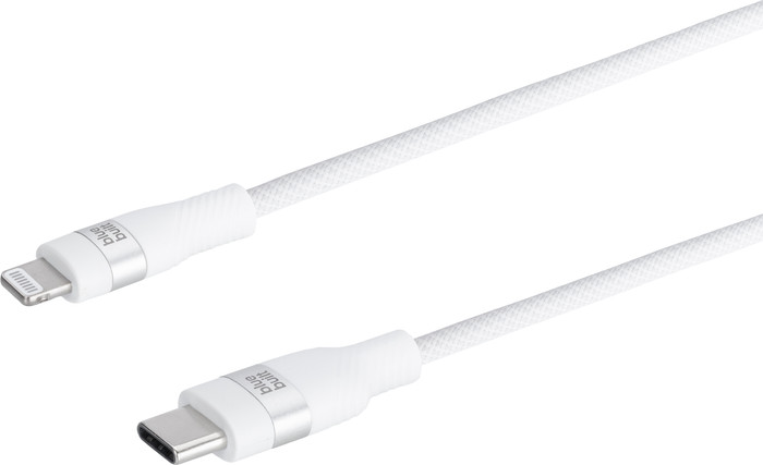 BlueBuilt USB-C-auf-Lightning-Kabel 1,5 m Nylon Weiß rechte seite