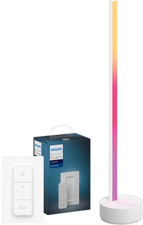 Philips Hue Gradient Signe White & Color Tischleuchte Weiß + Dimmer Main Image