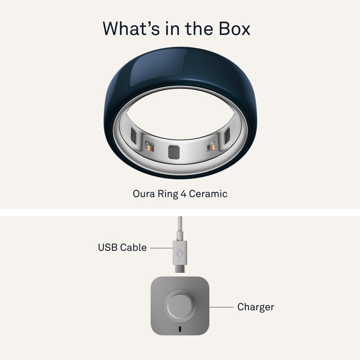 Oura Ring 4 Ceramic Size 5 Cloud visual supplier