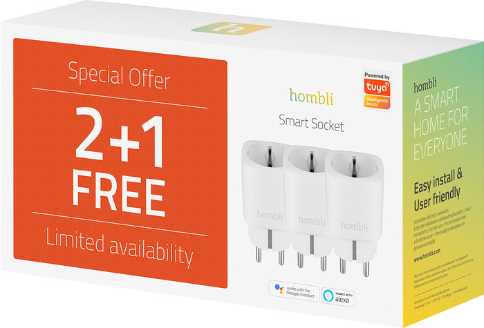 Hombli EU Smart Socket White 6er-Pack verpackung