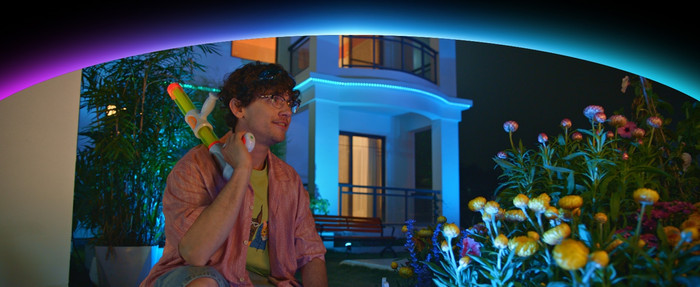 Govee Outdoor Spotlights Duo Pack product in use