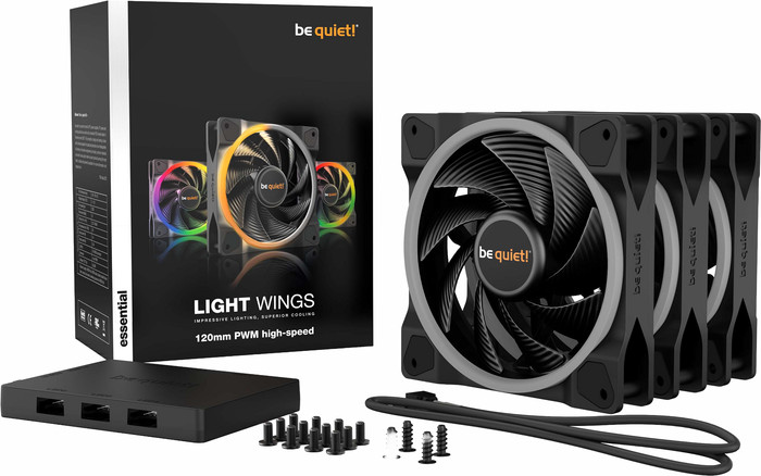 be quiet! LIGHT WINGS 120 mm PWM - Triple Fan Pack zubehör