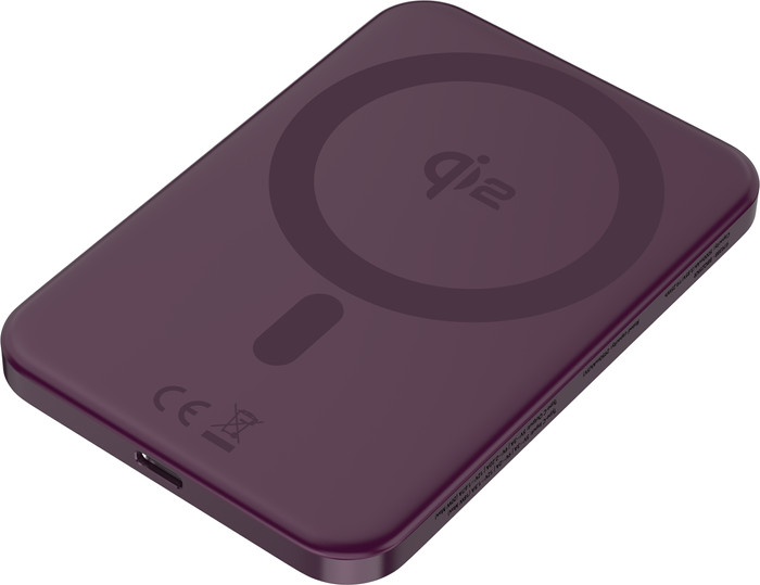 BlueBuilt Wireless Powerbank mit Qi2 und MagSafe 5.000 mAh mit Schnellladen 20 Watt Rot Main Image