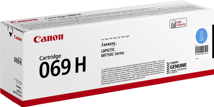 Canon 069H Toner Cartridge Cyan front