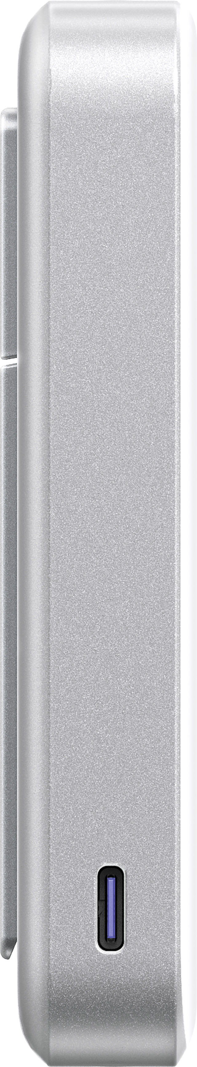 Anker Wireless Power Bank 10,000 mAh with MagSafe and Qi2 25W White left side