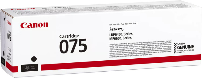 Canon 075 Toner Cartridge Black packaging