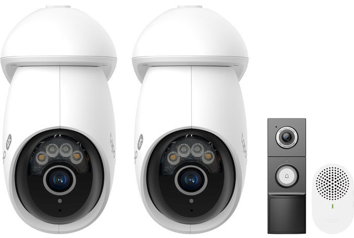TP- Link Tapo C560WS Doppelpack + D235 Smart Battery und Wired Doorbell Main Image
