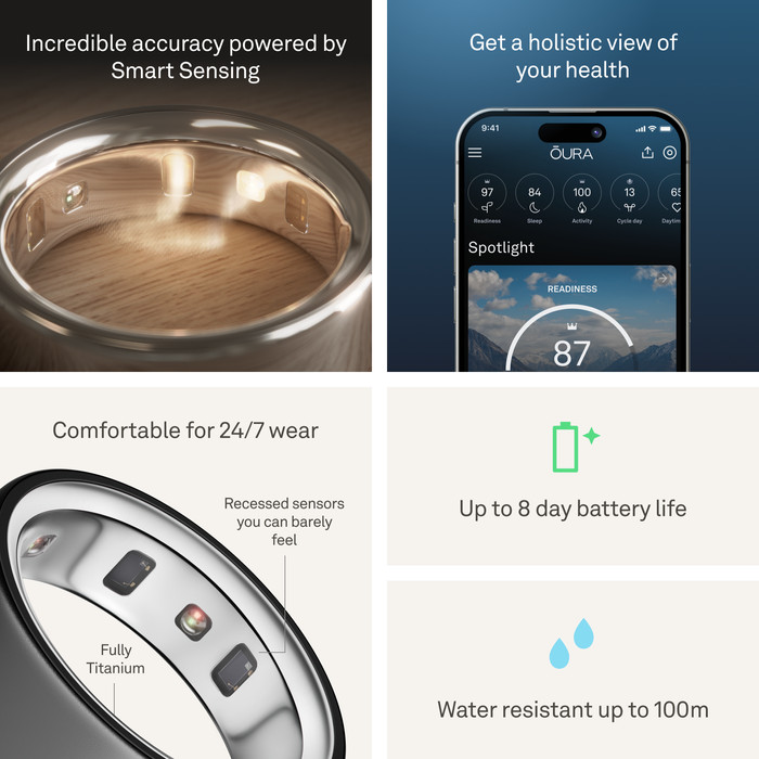 Oura Ring 4 Size 10 Gray visual supplier