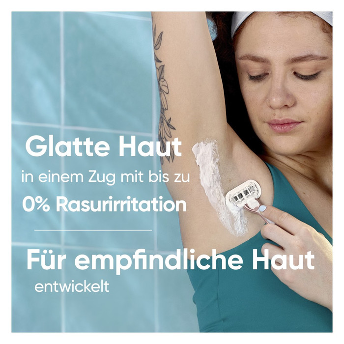 Gillette Venus Deluxe Smooth Sensitive + 19 Ersatzklingen produkt in gebrauch