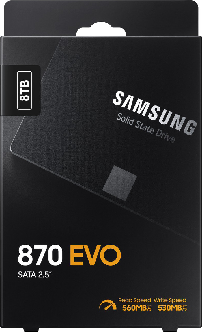 Samsung 870 EVO 2,5 Zoll 8TB produkt in gebrauch