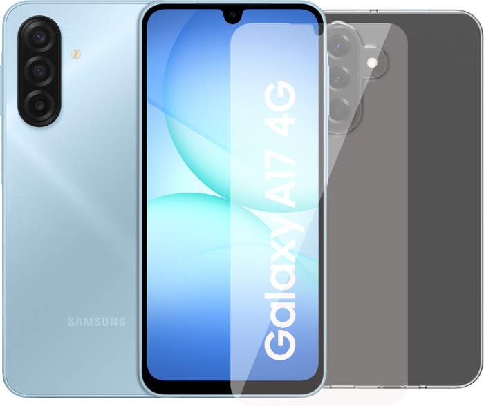 Samsung Galaxy A17 128GB Blau 4G + Zubehörset Main Image