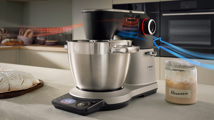 Bosch Serie 8 MUMS8ZS22 Schwarz produkt in gebrauch
